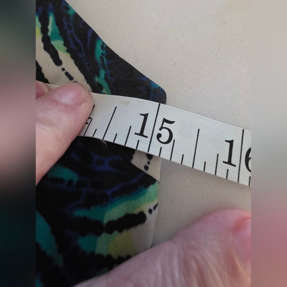 GAP Blue and Green Patterned Dress Size 4 - Picture 6 of 7